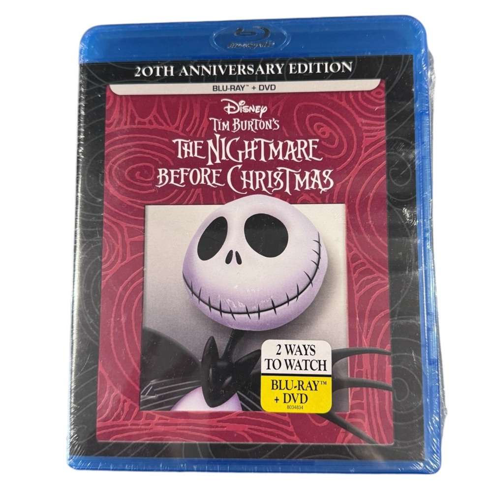 Disney Nightmare Before Christmas 20th Anniversary BlueRay/DVD